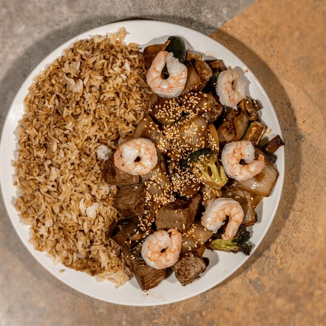Steak & Shrimp Hibachi/Teriyaki.